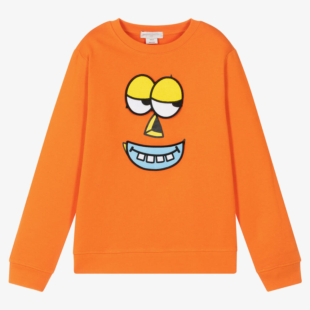 Stella McCartney Kids - Teen Orange Pumpkin Sweatshirt | Childrensalon