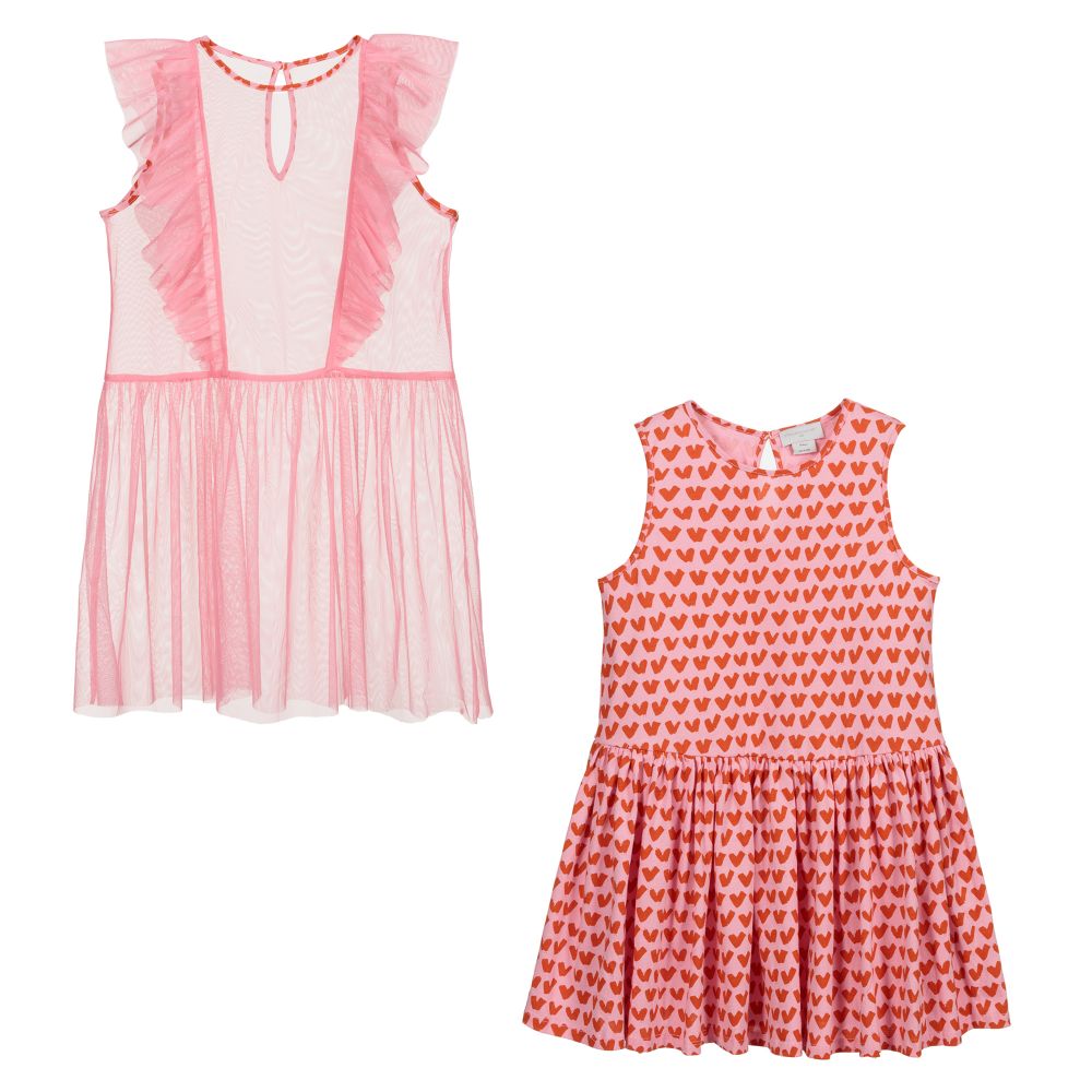 Stella McCartney Kids-Розовое платье для подростков (2 предмета) | Childrensalon Outlet