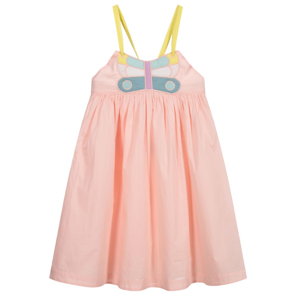 Stella McCartney Kids - Розовое платье с бабочкой для подростков | Childrensalon