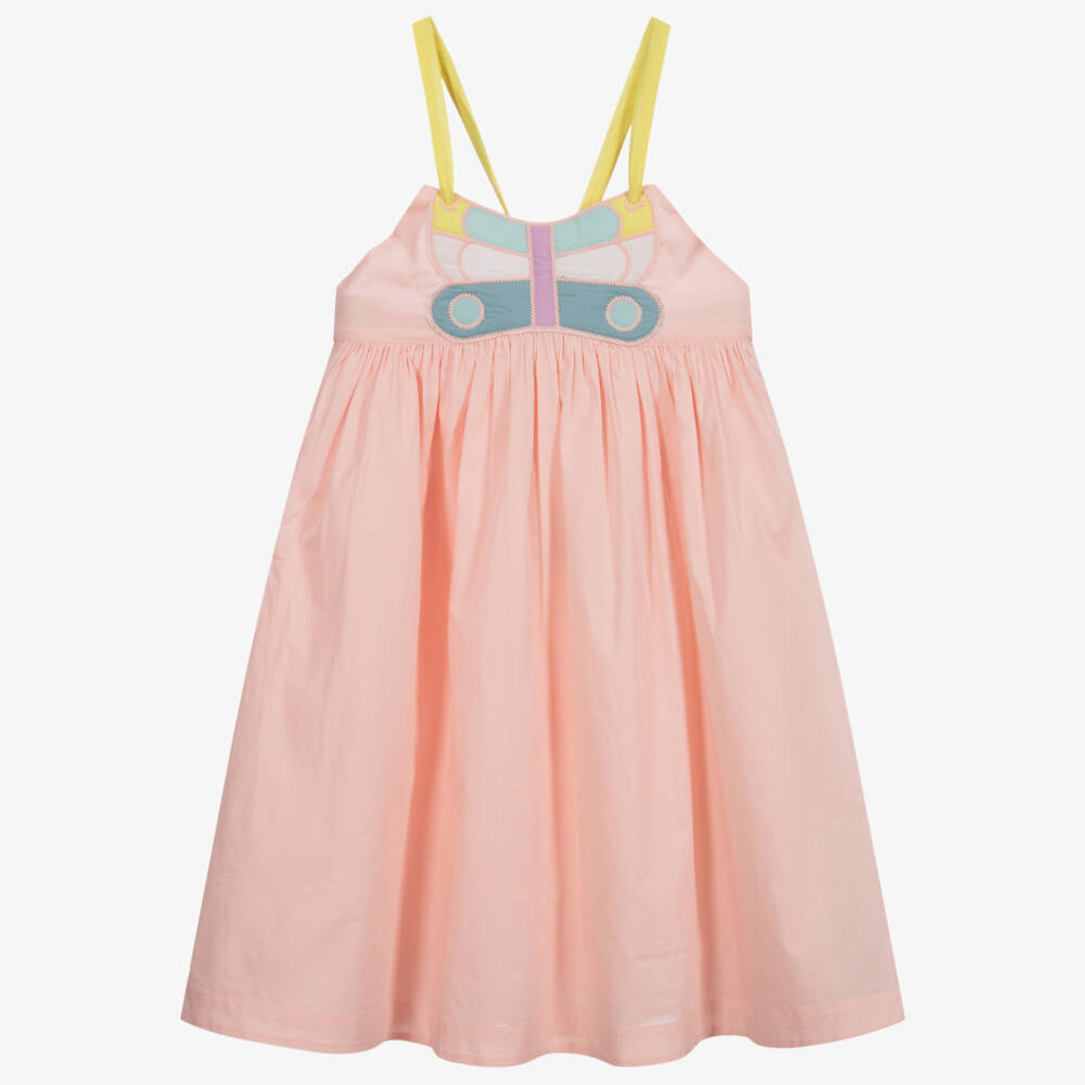 Stella McCartney Kids-Teen Pink Butterfly Dress | Childrensalon Outlet