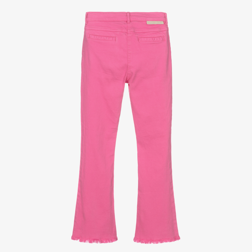 Stella McCartney Kids-Teen Pink Denim Flared Jeans | Childrensalon Outlet