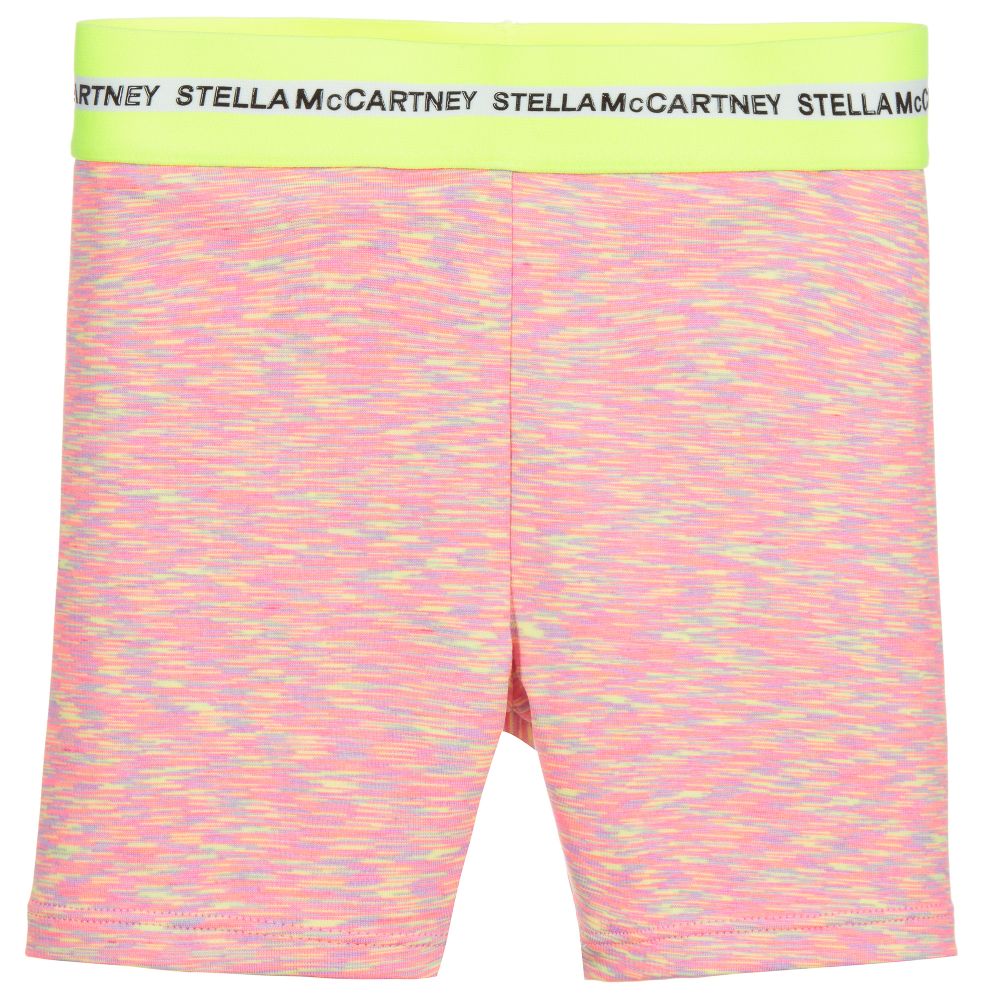 Stella McCartney Kids - Розовые спортивные шорты с логотипом для подростков  | Childrensalon