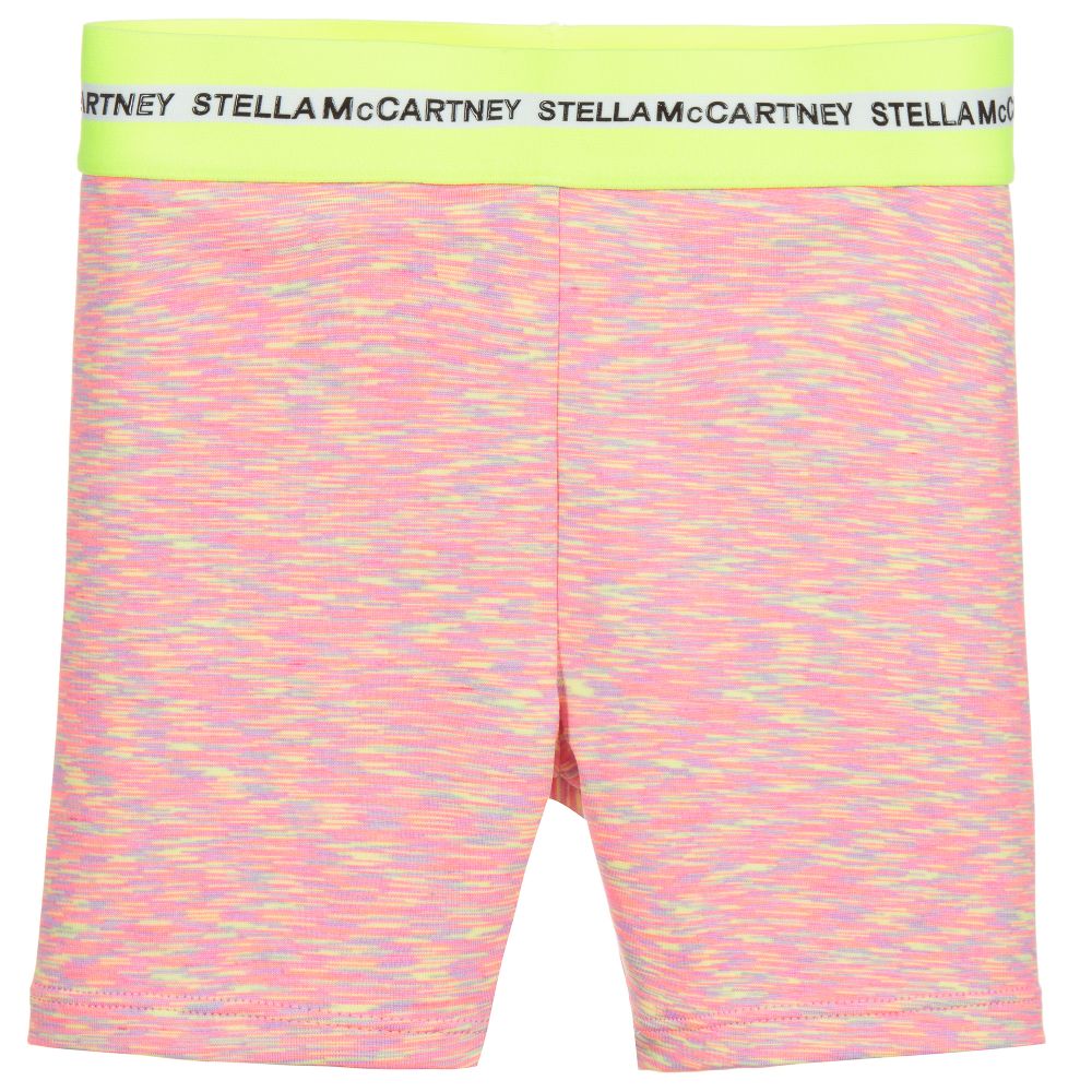Stella McCartney Kids-Teen Pink Logo Sports Shorts  | Childrensalon Outlet