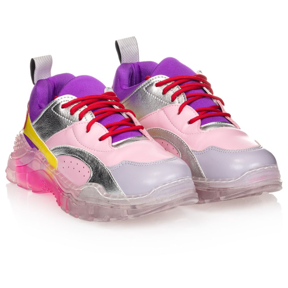 Stella McCartney Kids - Teen Pink & Purple Trainers  | Childrensalon