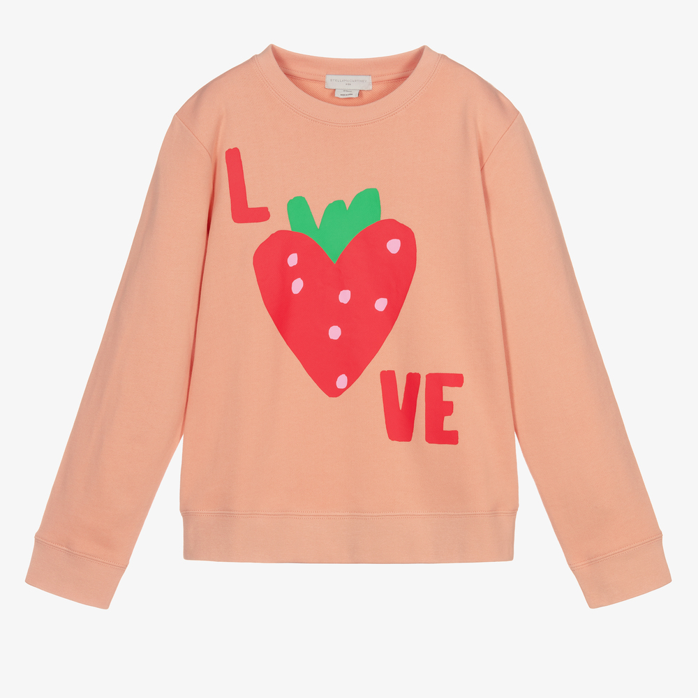 Stella McCartney Kids - Розово-красный свитшот для подростков | Childrensalon