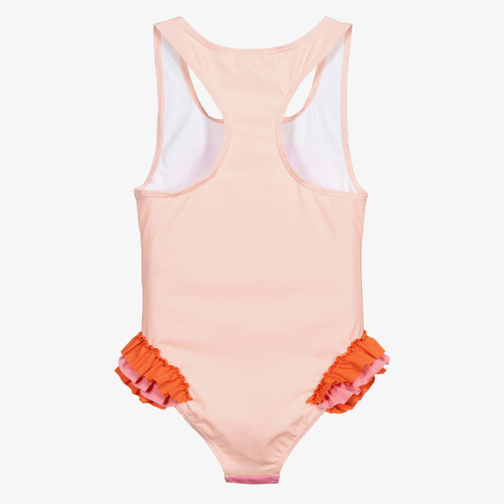 Stella McCartney Kids-Teen Pink Swimsuit (UPF50+) | Childrensalon Outlet
