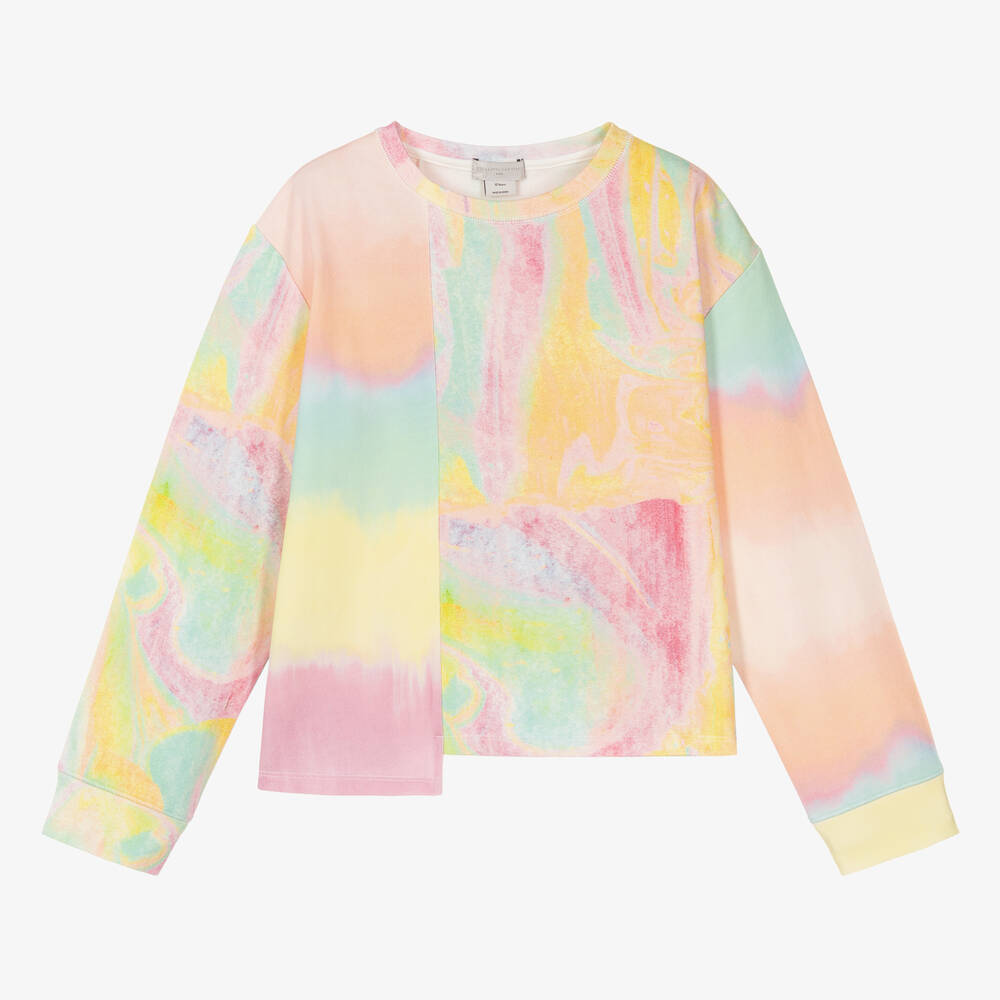 Stella McCartney Kids - Teen Pink Tie-Dye Sweatshirt | Childrensalon