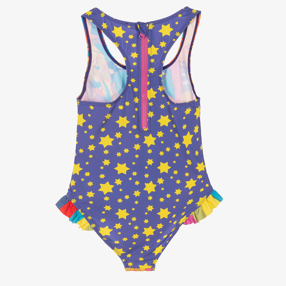 Stella McCartney Kids-مايّو تينز بناتي لون بنفسجي (UPF50+) | Childrensalon Outlet