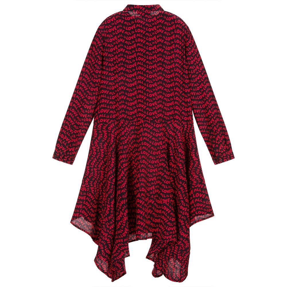 Stella McCartney Kids-Teen Red & Black Silk Dress | Childrensalon Outlet