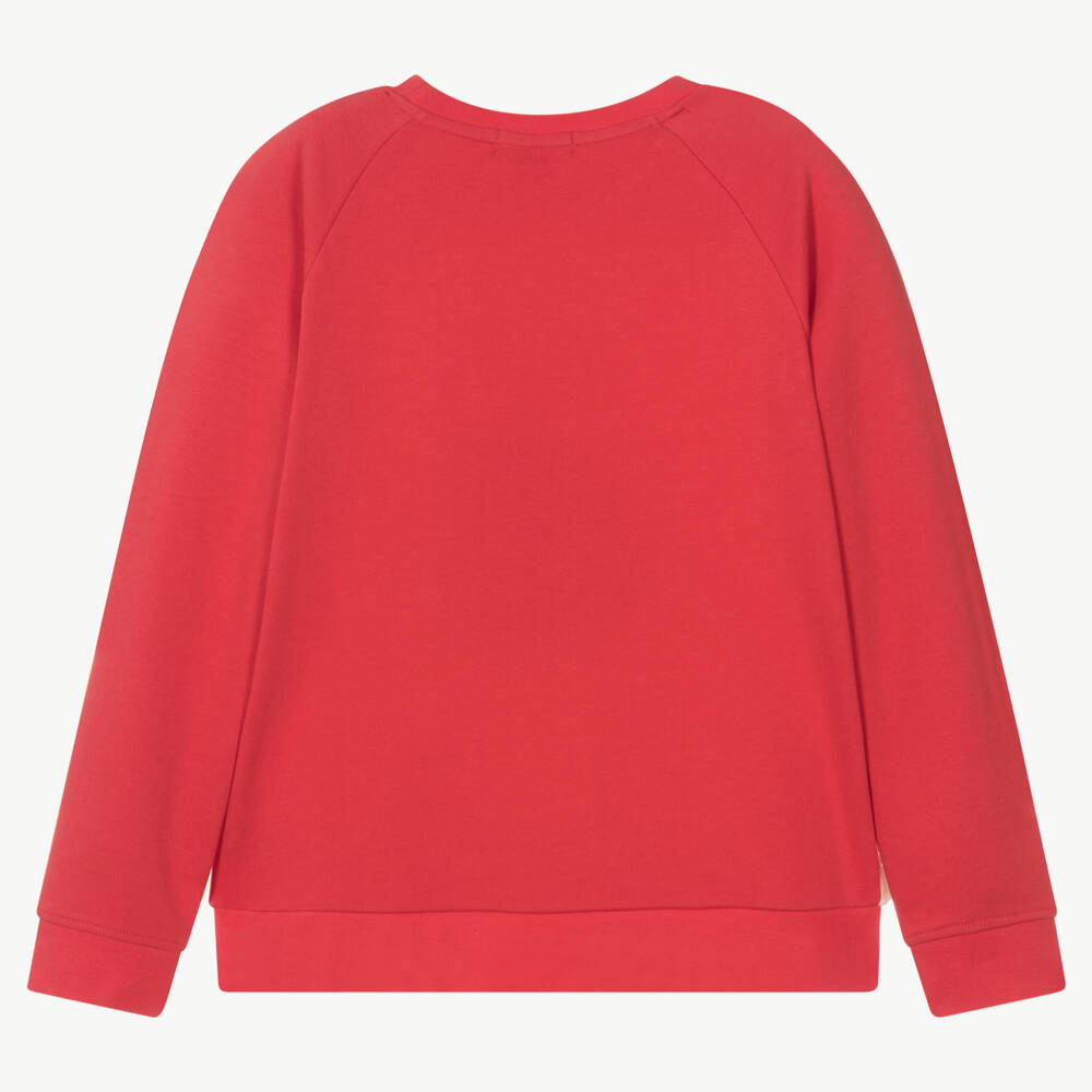 Stella McCartney Kids-Teen Red & Ivory Polar Bear Sweatshirt | Childrensalon Outlet