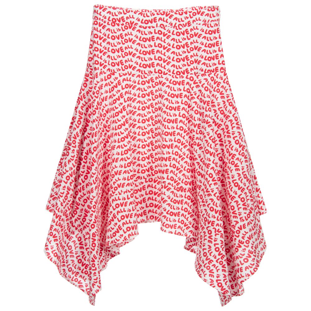 Stella McCartney Kids -  Teen Red Love Logo Skirt | Childrensalon