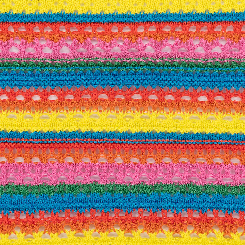 Stella McCartney Kids-Teen Red Rainbow Stripe Knit Sweater | Childrensalon Outlet