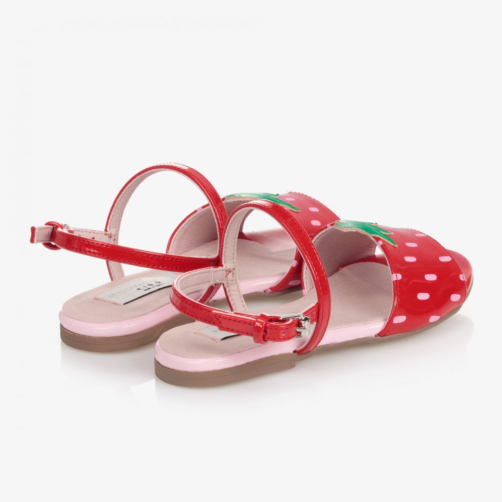 Stella McCartney Kids-Teen Red Strawberry Sandals | Childrensalon Outlet