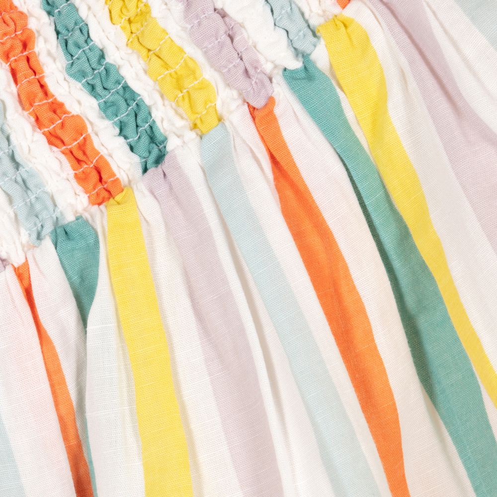 Stella McCartney Kids-Льняной сарафан в полоску для подростков | Childrensalon Outlet