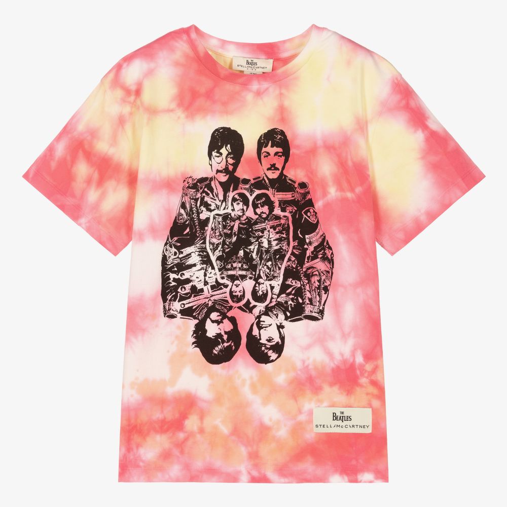 Stella McCartney Kids-Teen Tie-Dye Get Back T-Shirt | Childrensalon Outlet