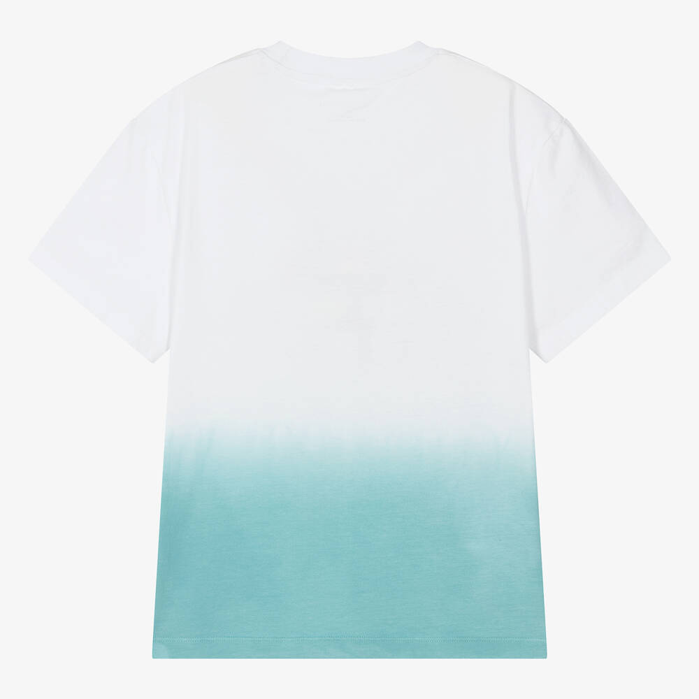 Stella McCartney Kids - Teen White & Blue Gradient Cotton T
