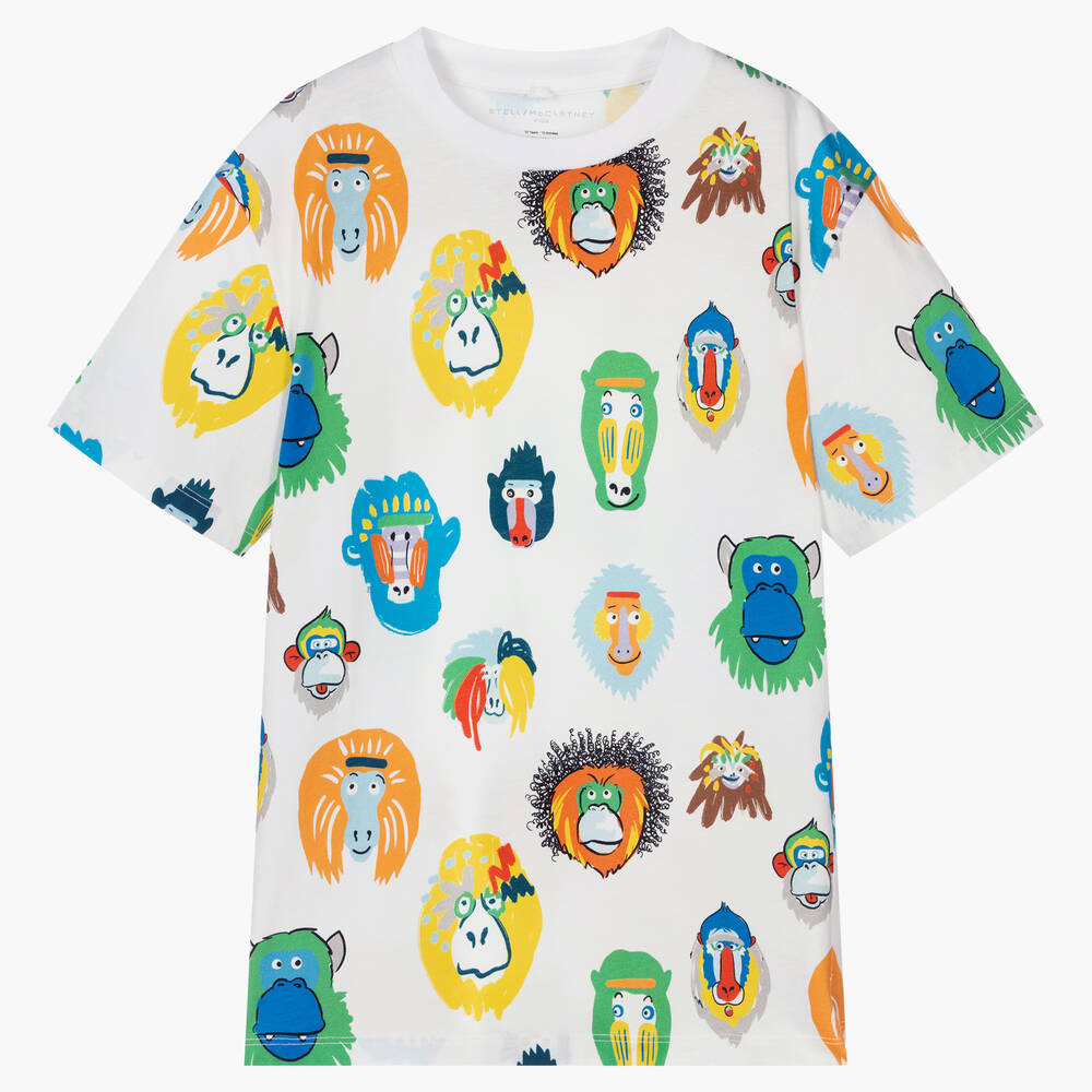 Stella McCartney Kids - Weißes Teen Baumwoll-T-Shirt | Childrensalon