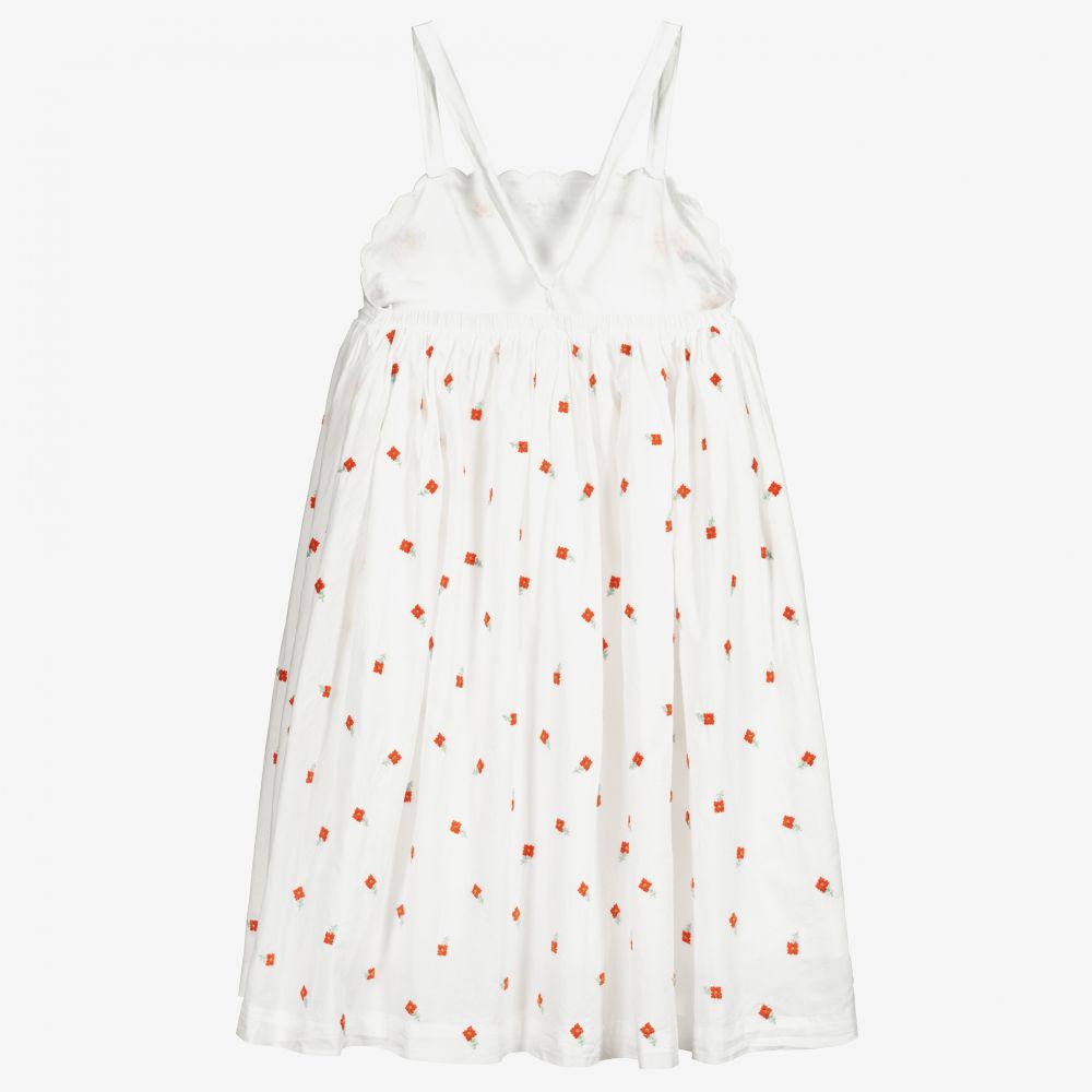 Stella McCartney Kids-Teen White Flower Sun Dress | Childrensalon Outlet