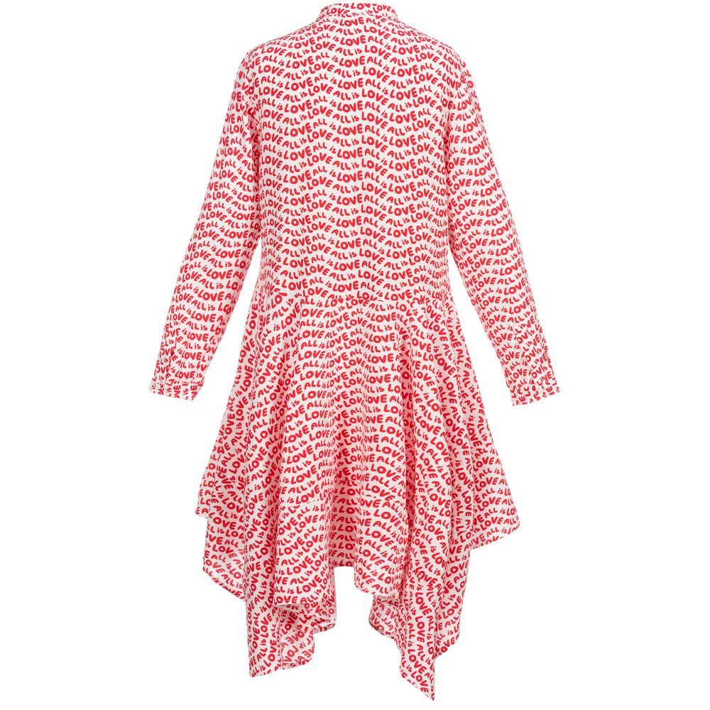 Stella McCartney Kids-Teen White & Red Love Dress | Childrensalon Outlet