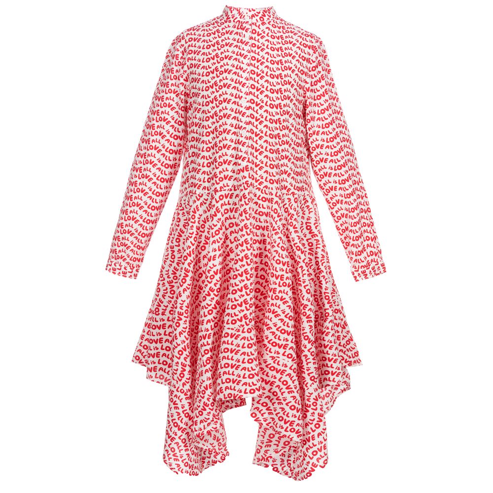 Stella McCartney Kids - Teen White & Red Love Dress | Childrensalon