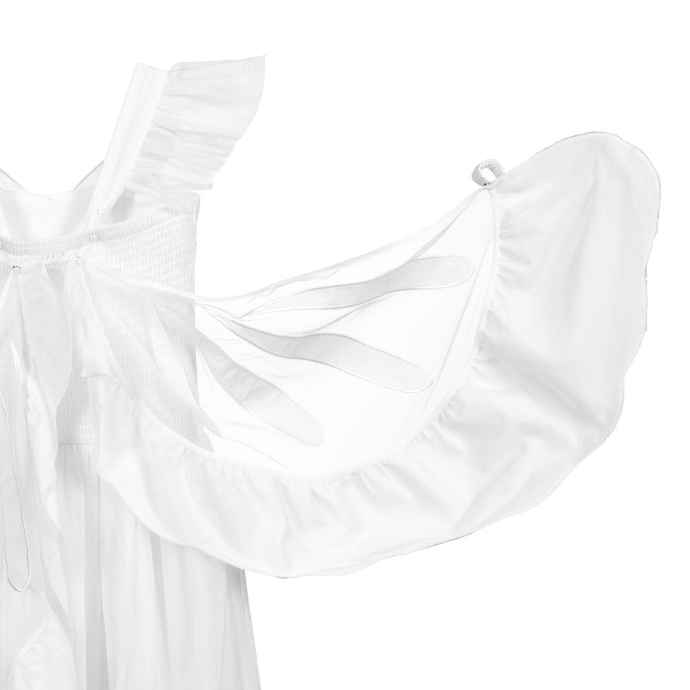 Stella McCartney Kids-Teen White Tulle Wings Dress | Childrensalon Outlet