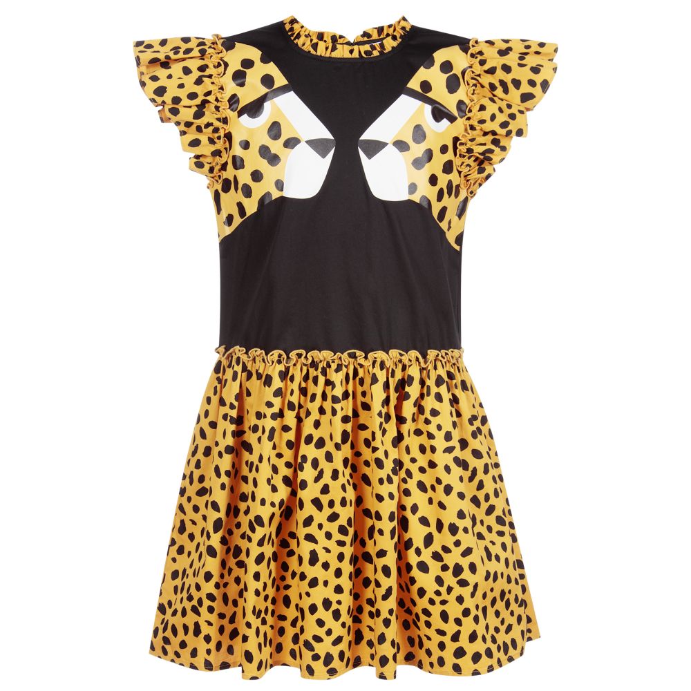 Stella mccartney black 2024 and white dress