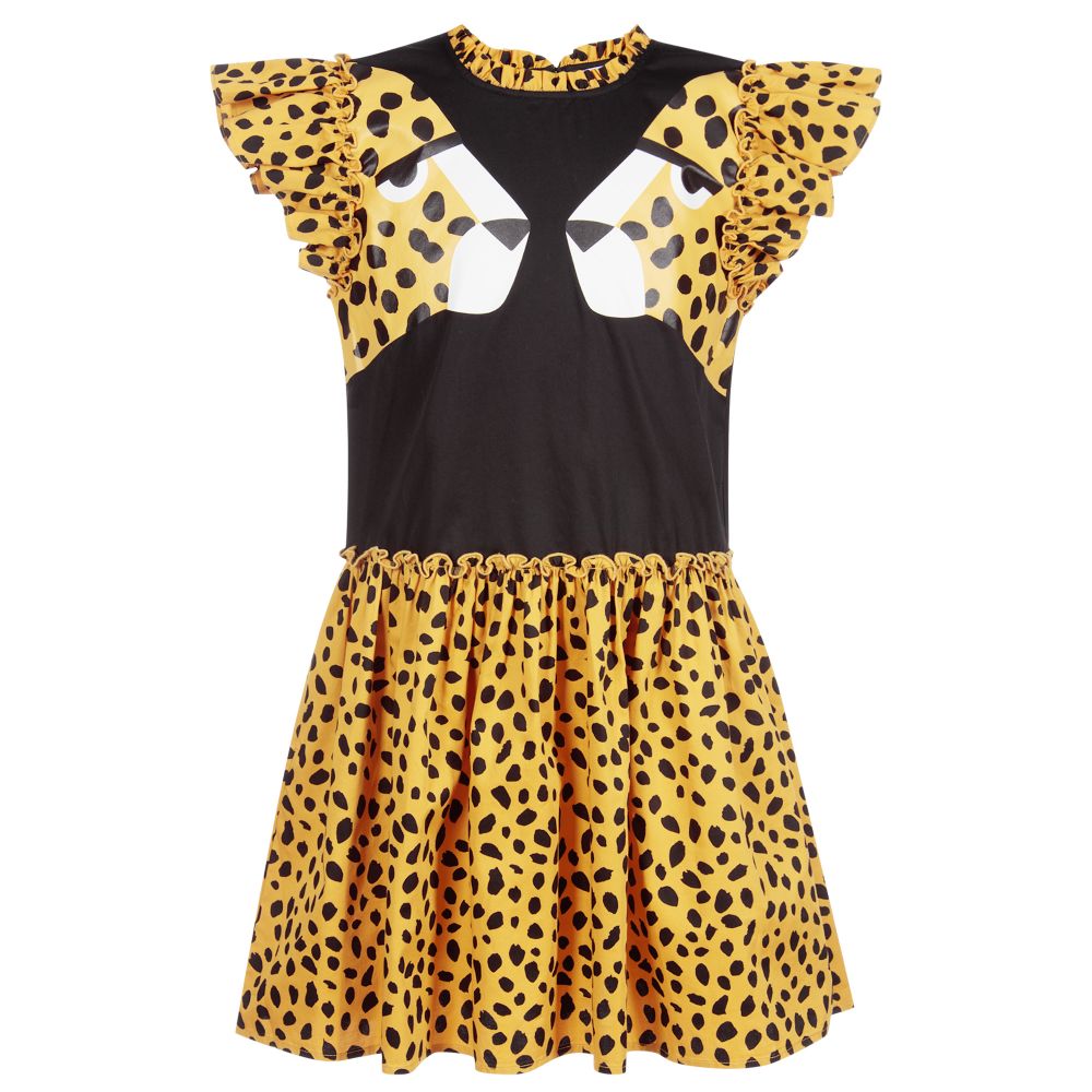 Stella McCartney Kids - Robe jaune et noire Ado | Childrensalon