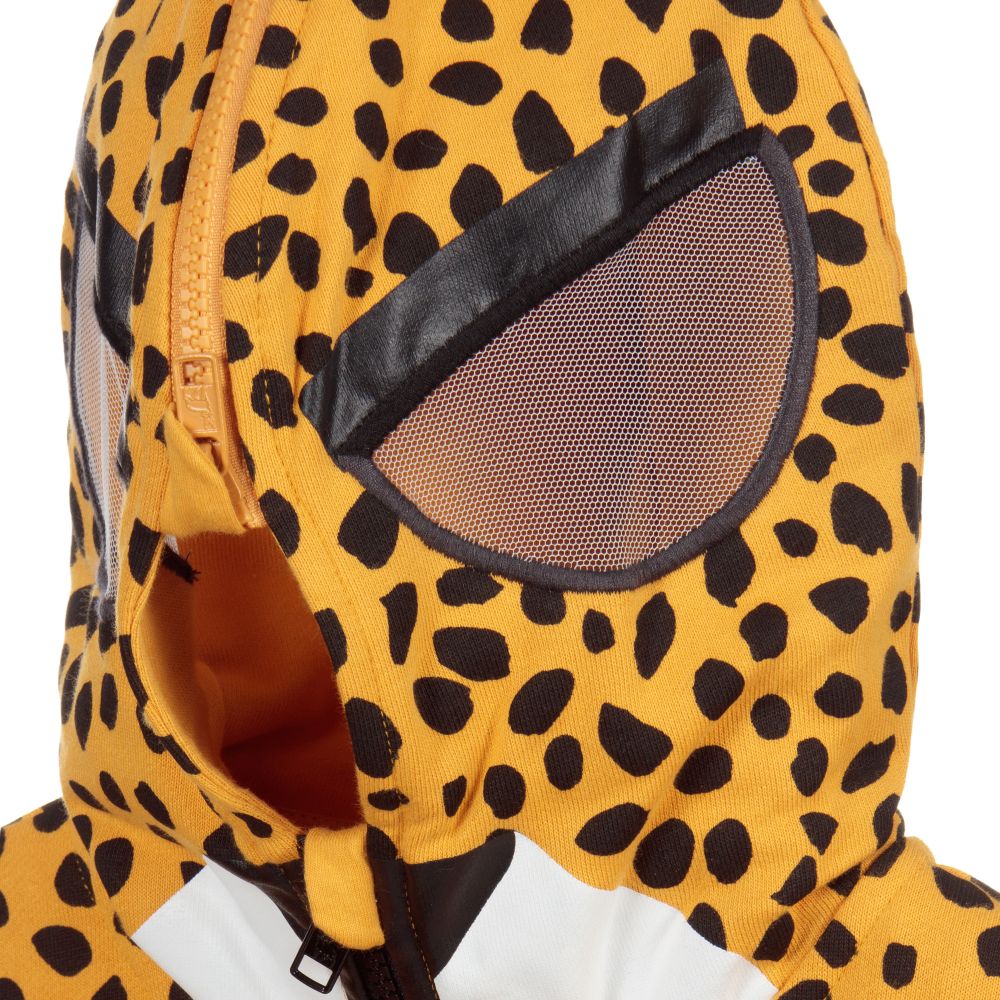 Stella McCartney Kids-Teen Yellow Cheetah Zip-Up Top | Childrensalon Outlet