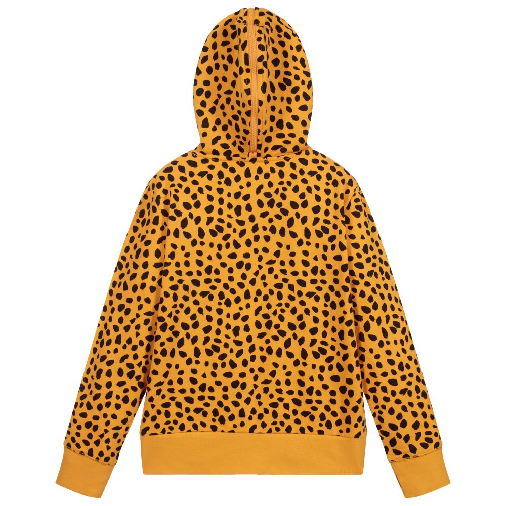 Stella McCartney Kids-Teen Yellow Cheetah Zip-Up Top | Childrensalon Outlet