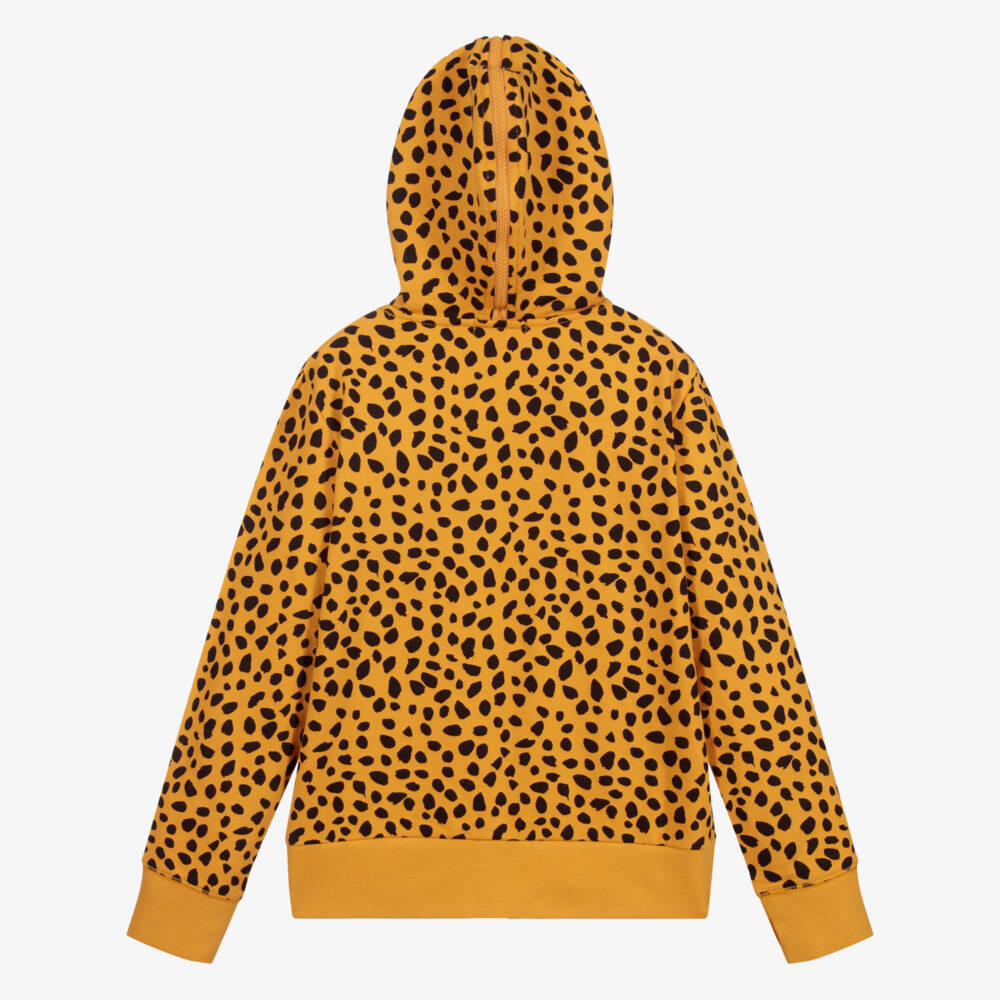 Stella McCartney Kids-توب هودي قطن سوتيشيرت لون أصفر و أسود | Childrensalon Outlet