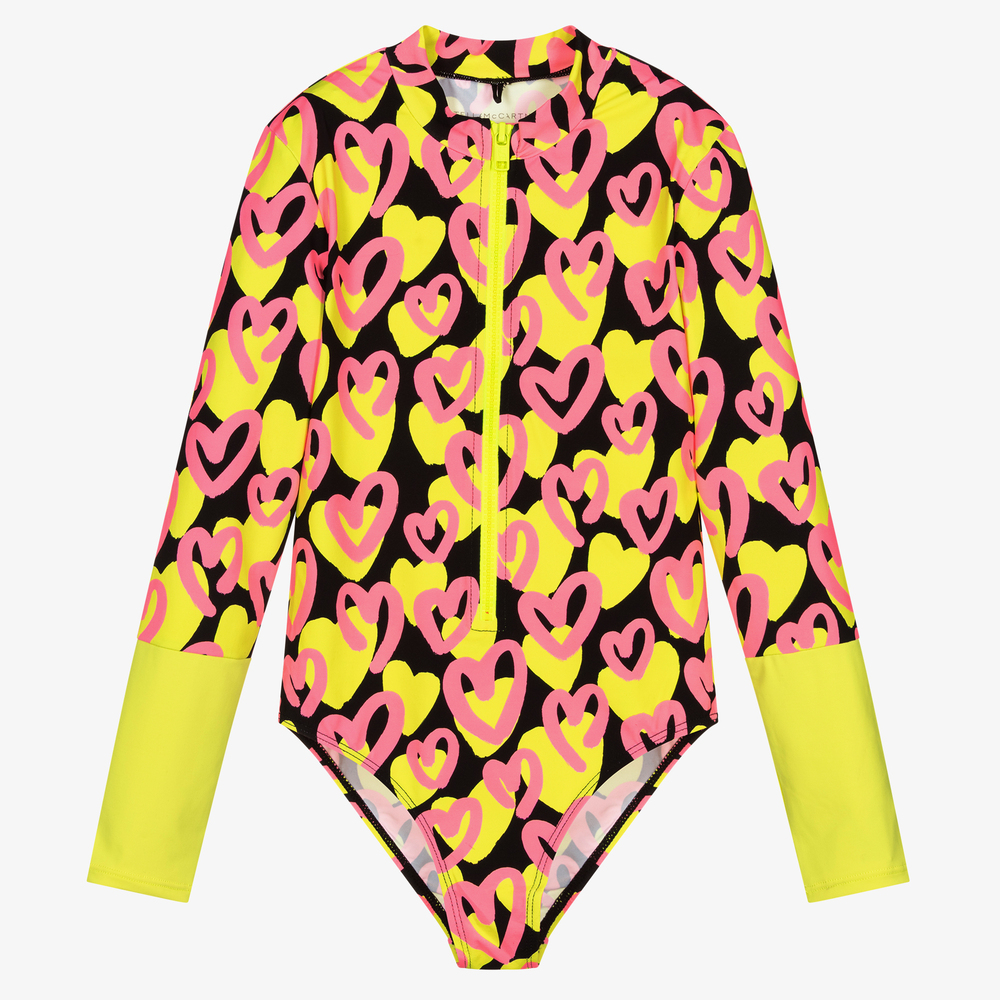 Stella McCartney Kids - Желтый купальник для подростков (UPF50+) | Childrensalon