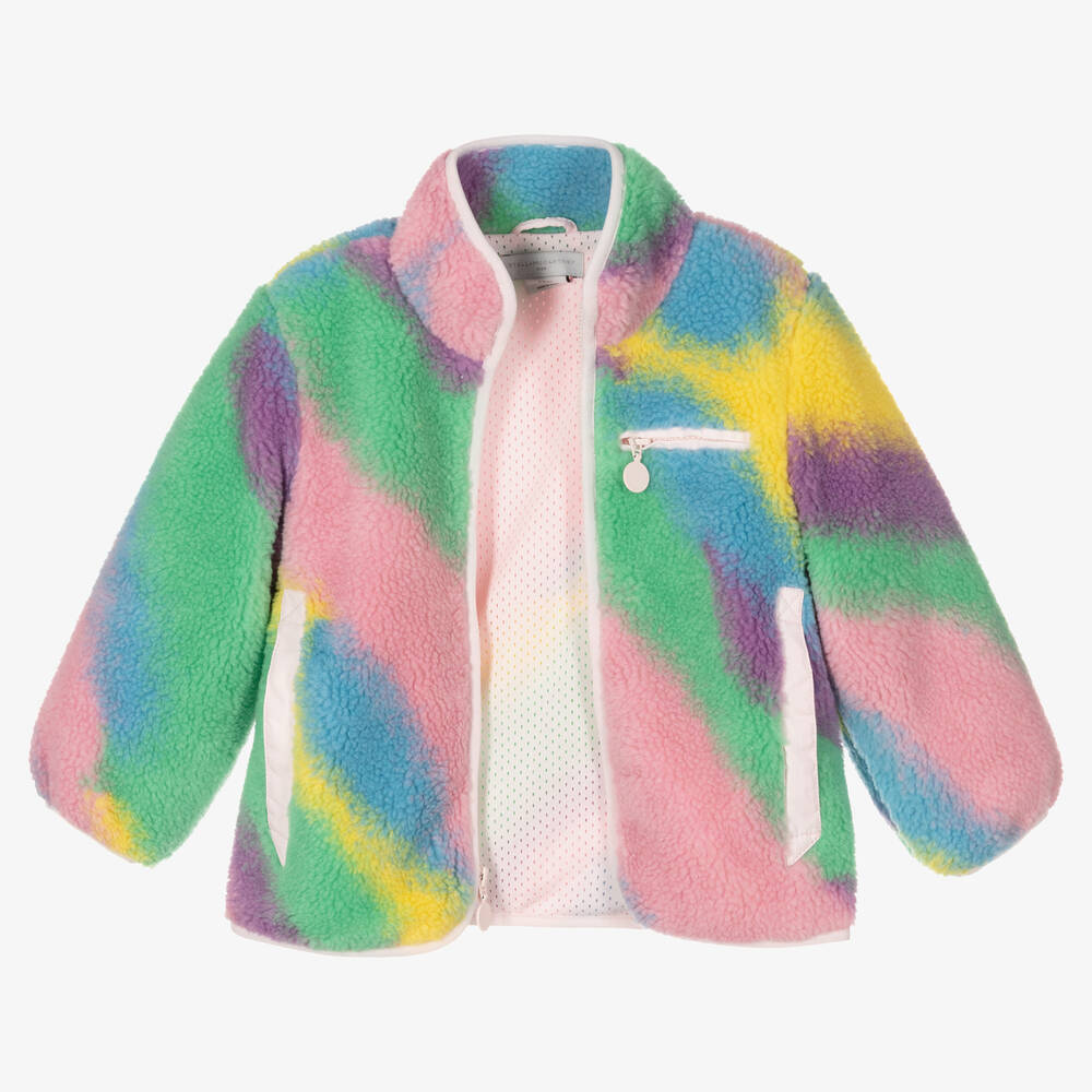 Stella McCartney Kids-Куртка из плюшевого флиса с эффектом тай-дай | Childrensalon Outlet