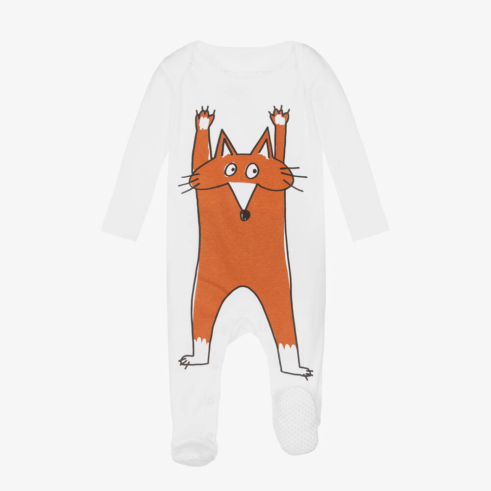 Stella McCartney Kids-White Babygrow & Bib Gift Set | Childrensalon Outlet