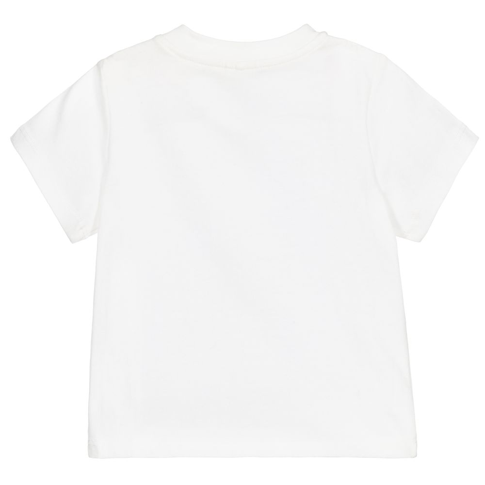 Stella McCartney Kids - White Cotton Baby T-Shirt