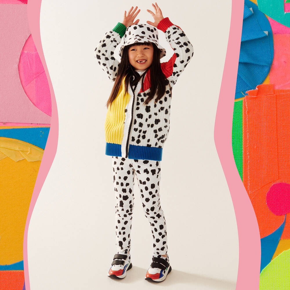 Stella McCartney Kids-White Cotton & Wool Cardigan | Childrensalon Outlet