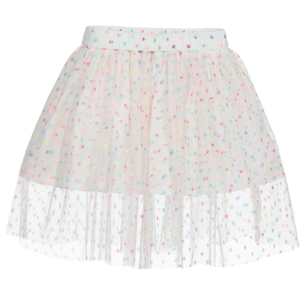 Stella McCartney Kids - White Dots Tulle Skirt | Childrensalon