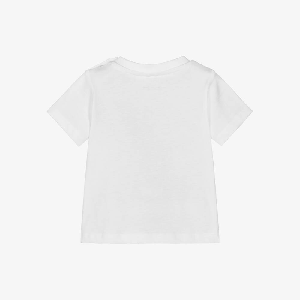 Stella McCartney Kids-White Earth and Sun Cotton Tee | Childrensalon Outlet