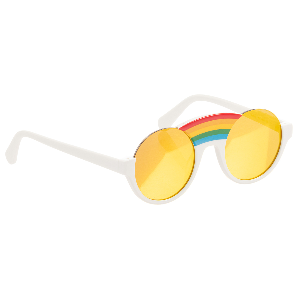 Stella McCartney Kids - Weiße Regenbogen-Sonnenbrille | Childrensalon