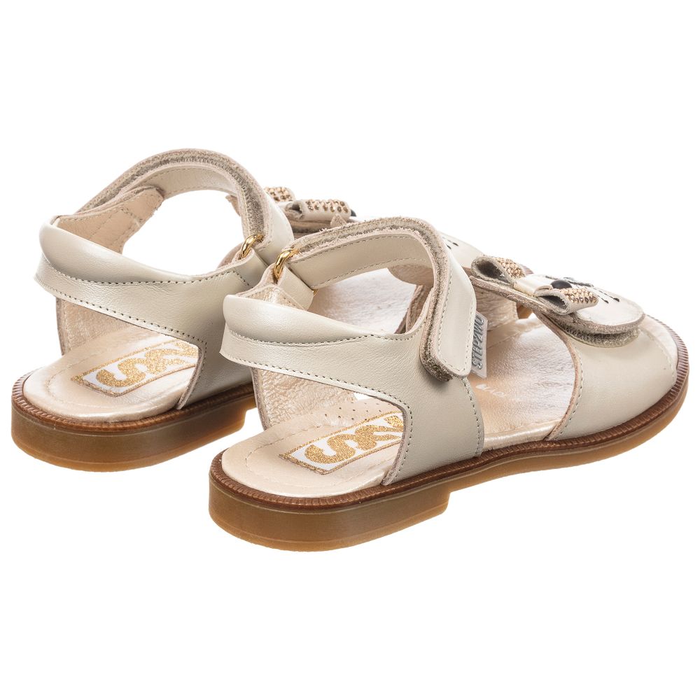 Step2wo-Girls Leather 'Rabbit' Sandals | Childrensalon Outlet