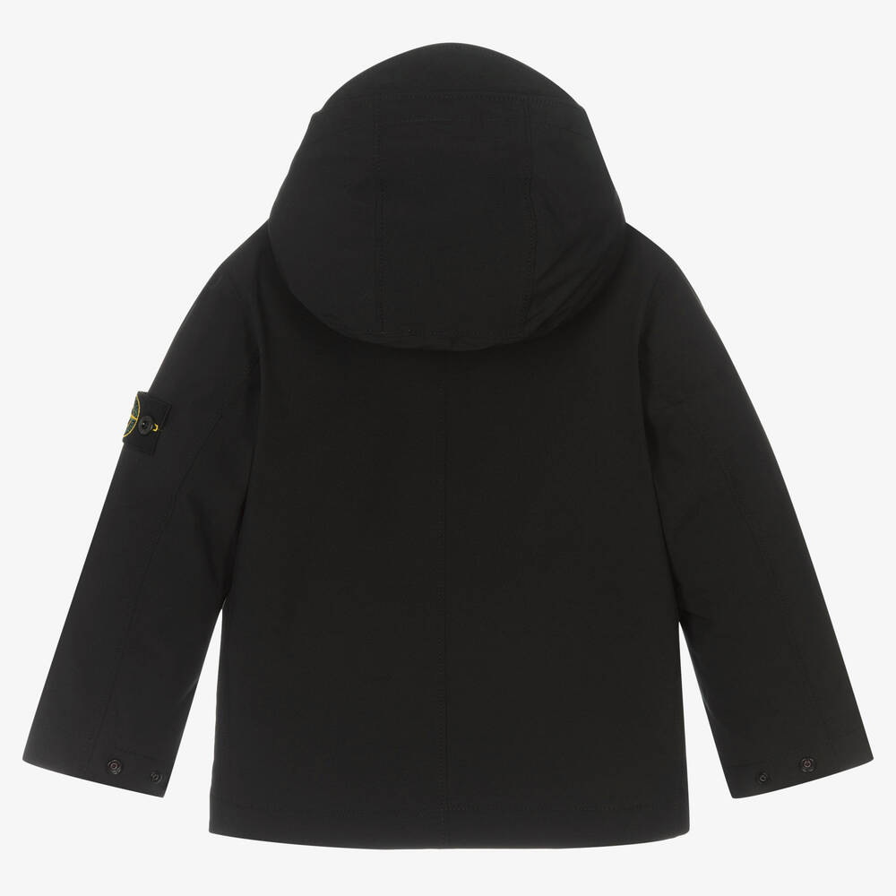 Stone Island Junior Boys Black Down Filled Jacket Childrensalon Outlet