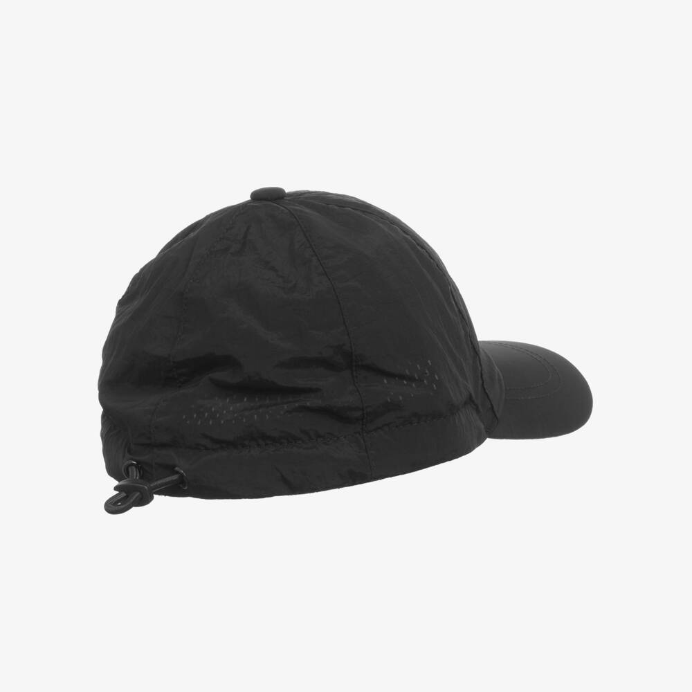Stone Island Junior-Boys Black Water-Repellent Baseball Cap | Childrensalon Outlet