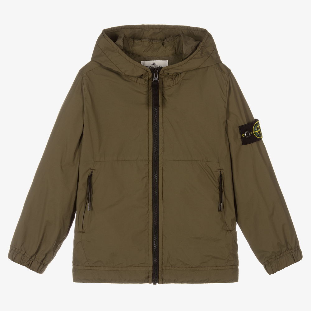 Stone Island Junior - Grüne Windjacke für Jungen | Childrensalon