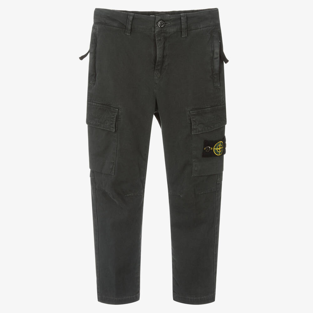 Stone Island Junior - Graue Cargohose für Jungen | Childrensalon