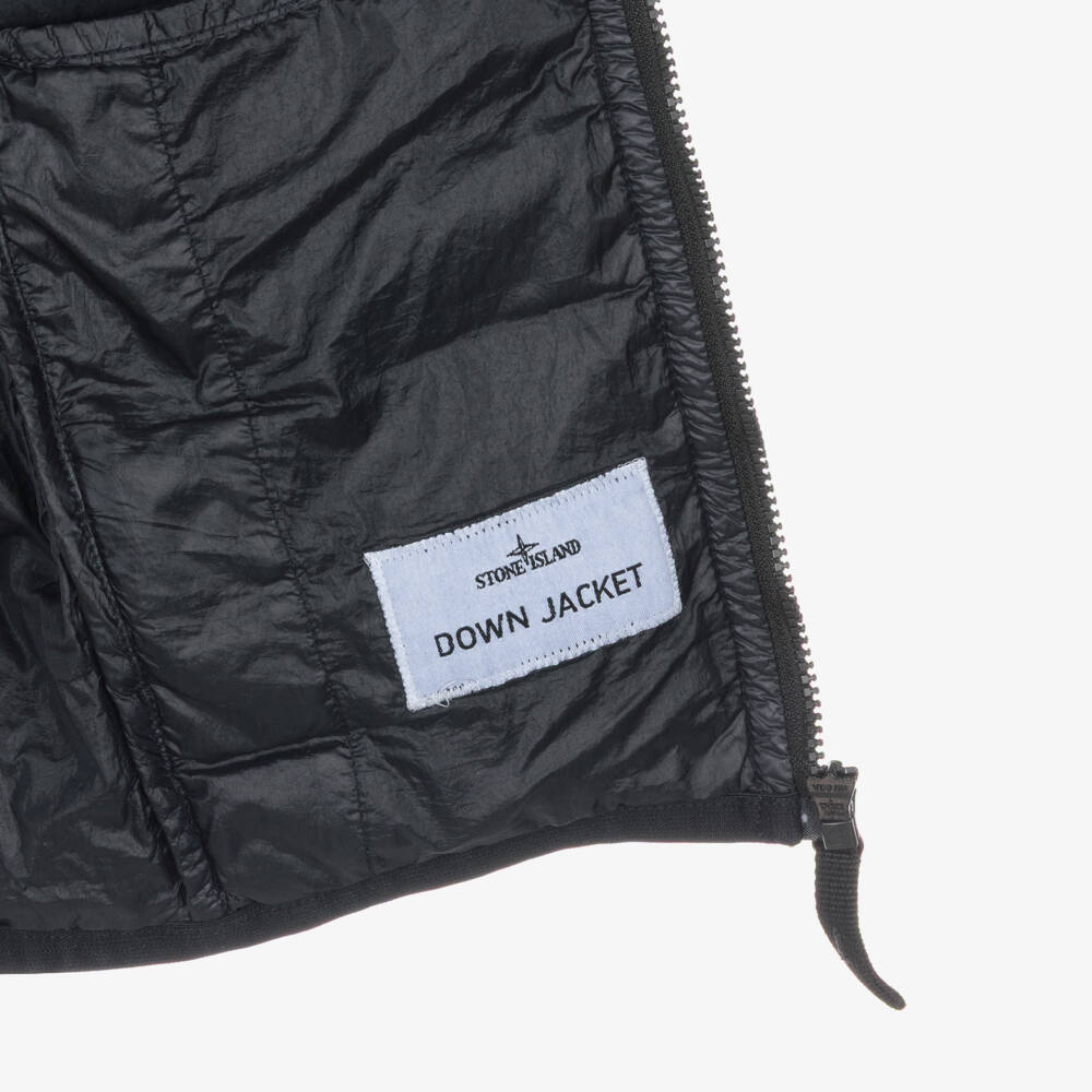Stone Island Junior-Boys Navy Blue Down Padded Gilet | Childrensalon Outlet