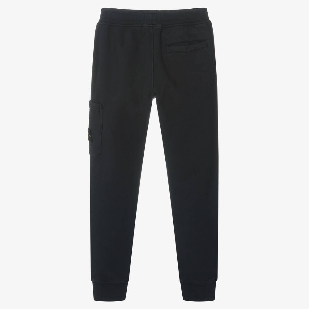 Stone Island Junior Teen Boys Navy Blue Joggers Childrensalon