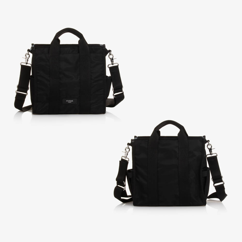 Storksak-Black 2-in-1 Thea Changing Bag (34cm) | Childrensalon Outlet