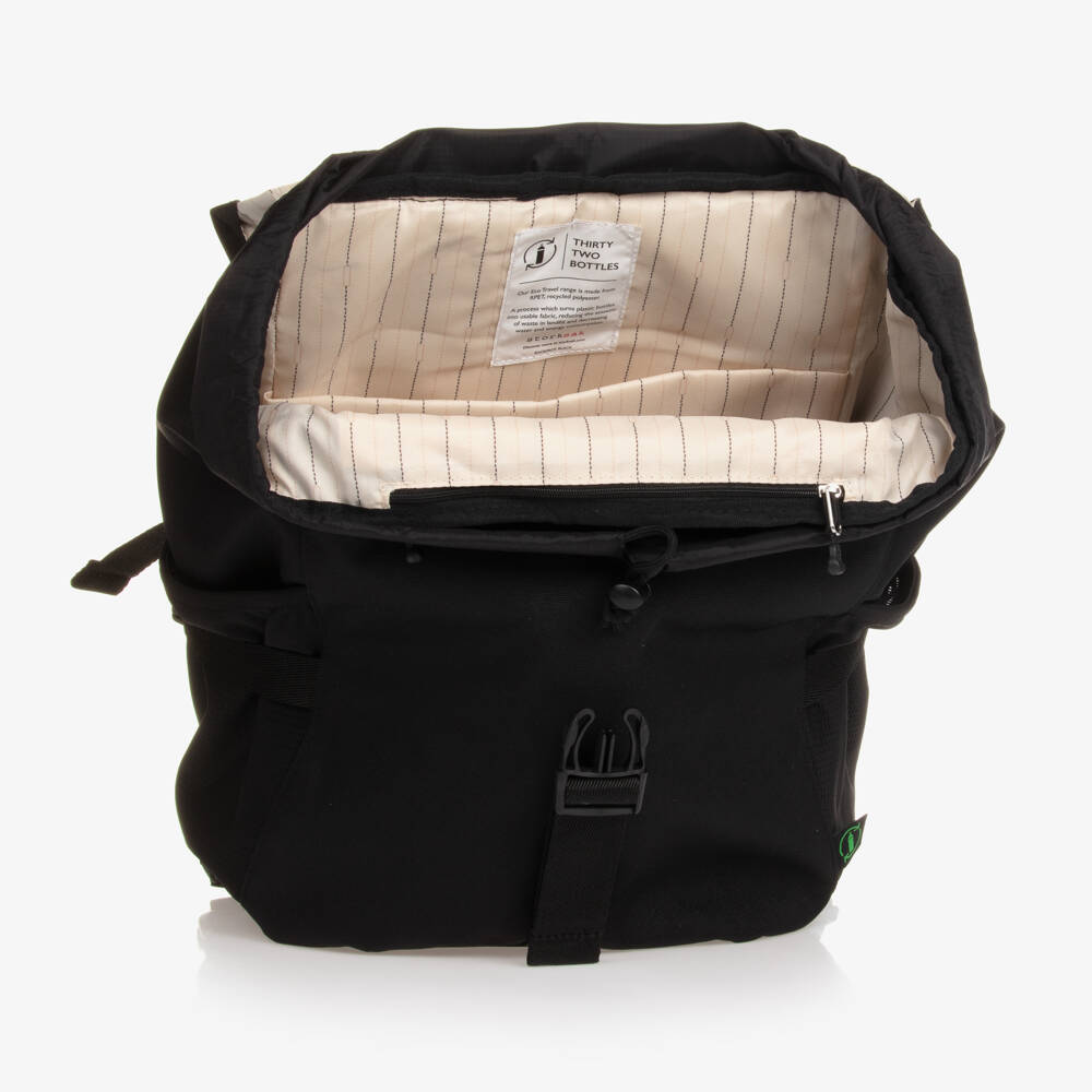 Storksak-Black Eco Backpack Changing Bag (34cm) | Childrensalon Outlet