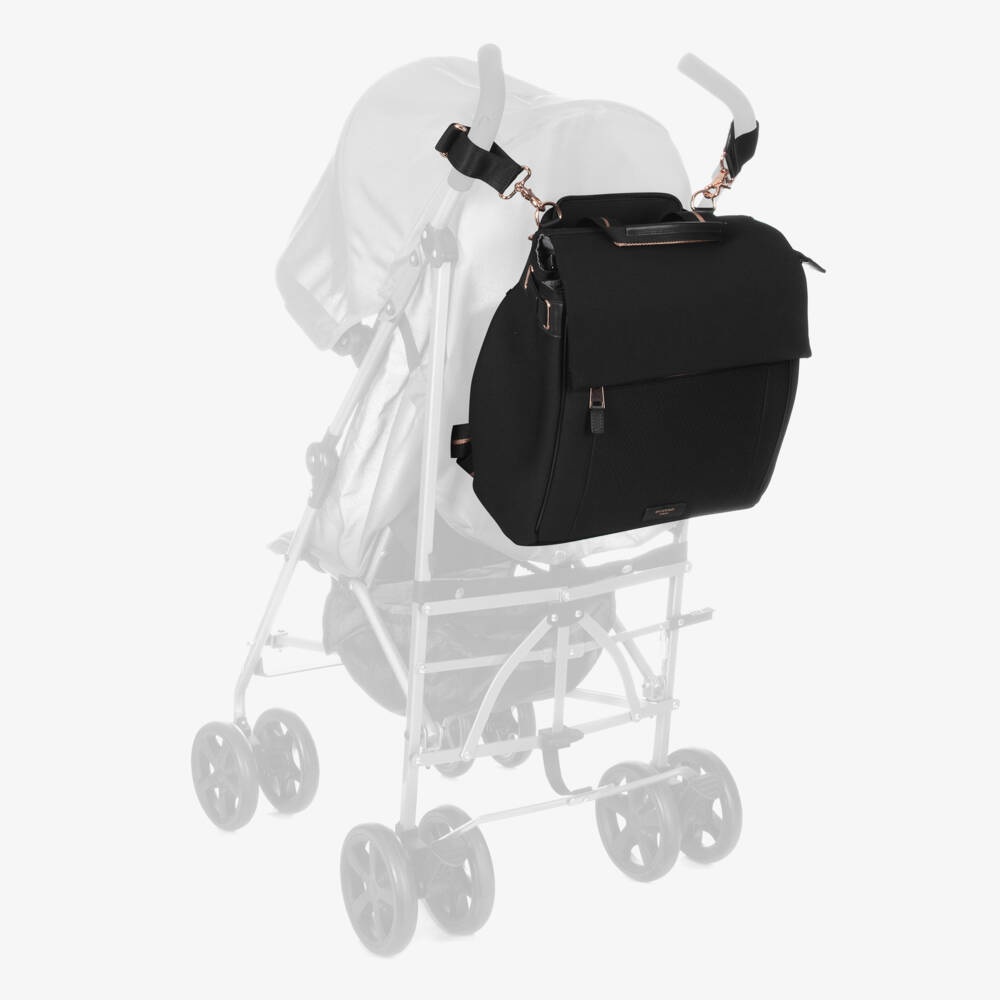 Storksak-Black St James Scuba Changing Bag (37cm) | Childrensalon Outlet