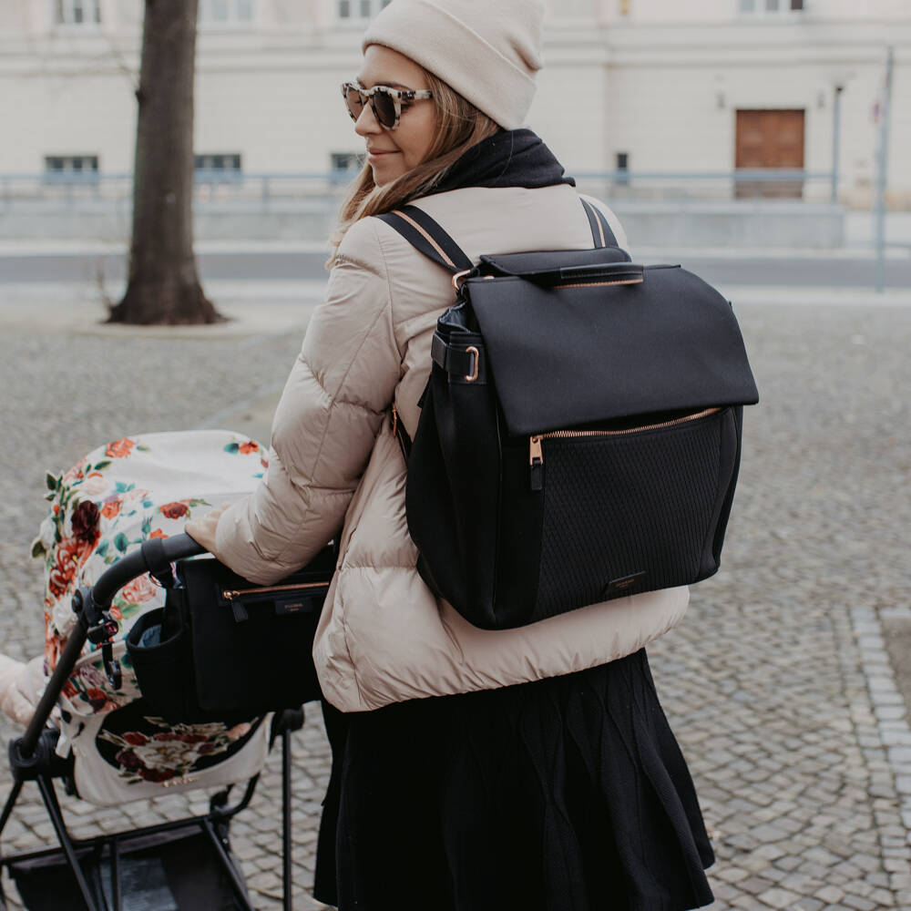 Storksak-Black St James Scuba Changing Bag (37cm) | Childrensalon Outlet