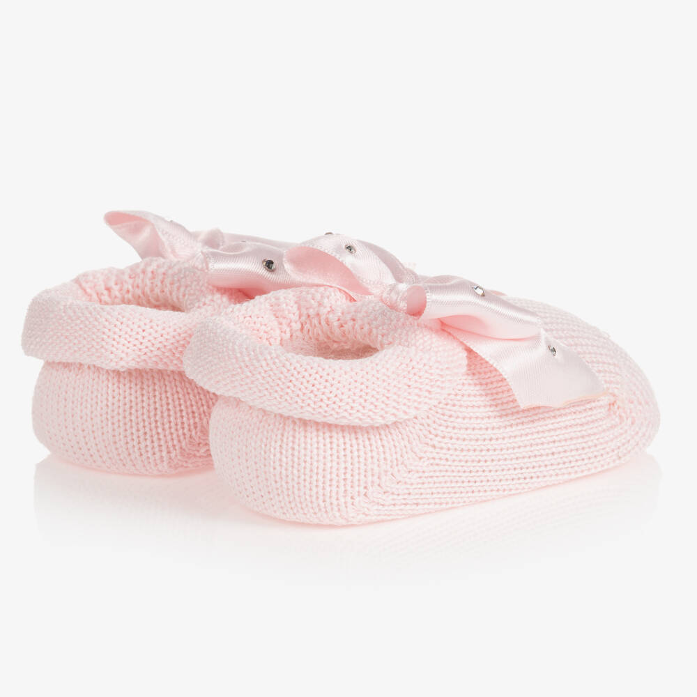 Story Loris-Baby Girls Pink Headband & Booties Gift Set | Childrensalon Outlet